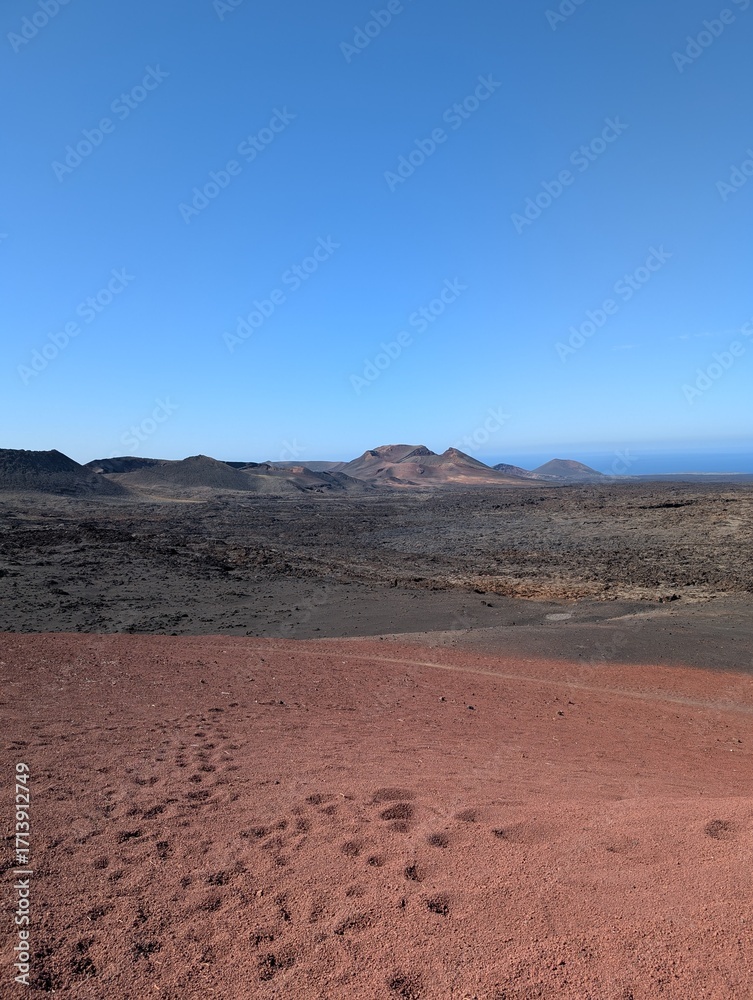 Naklejka premium Timanfaya National Park in Lanzarote, Canary Islands (Spain)