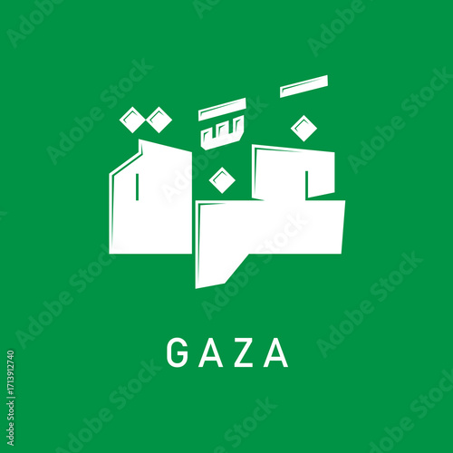 Creative Arabic calligraphy for GAZA palestine