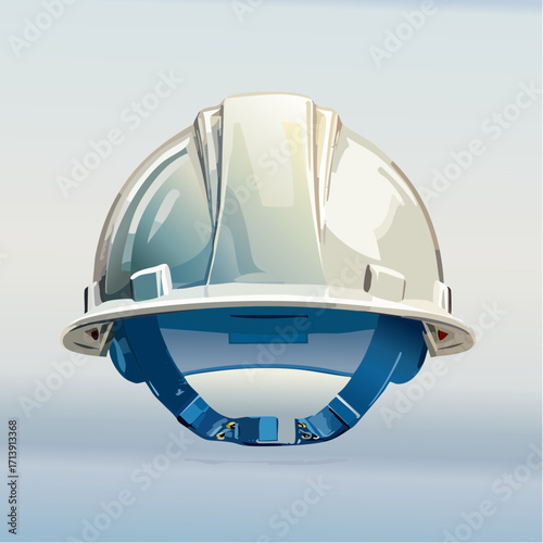 Essential Head Protection Durable White Hard Hat for Industrial Safety and Construction Work Environments