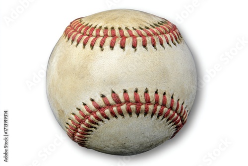 Worn baseball