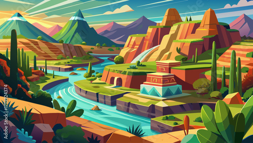 Tehuacán-Cuicatlán Valley, Mexico, is a biosphere reserve boasting dramatic canyons, diverse cacti, and ancient irrigation systems used by early civilizations.