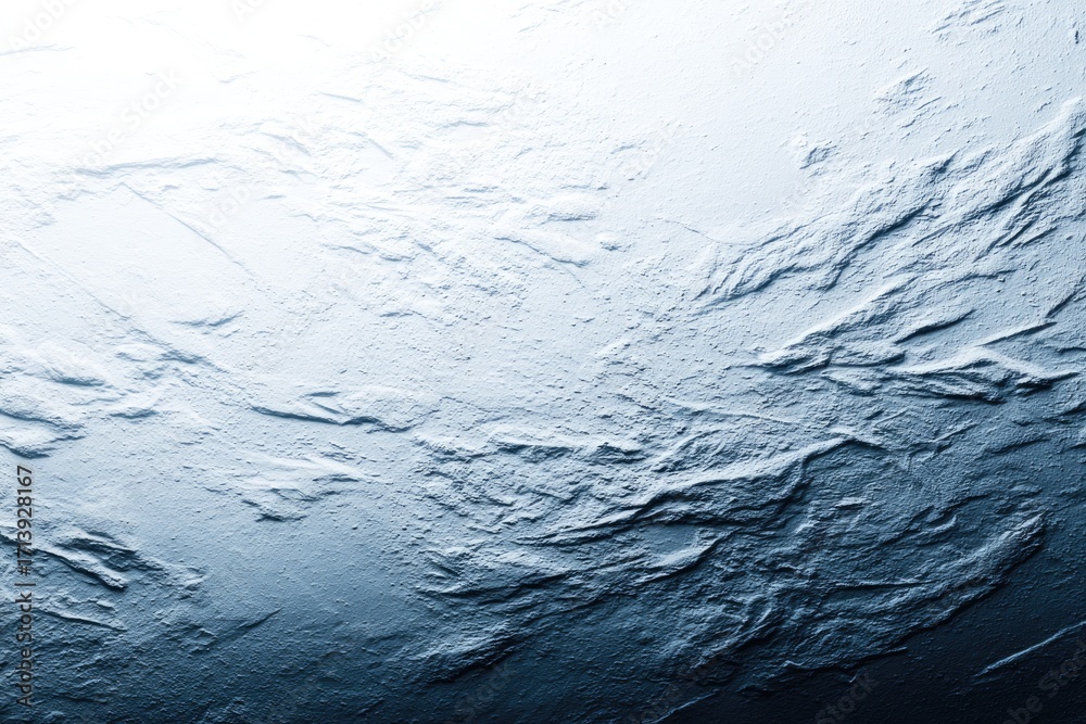 Obraz premium Textured, cool-toned surface with subtle ripples and ridges