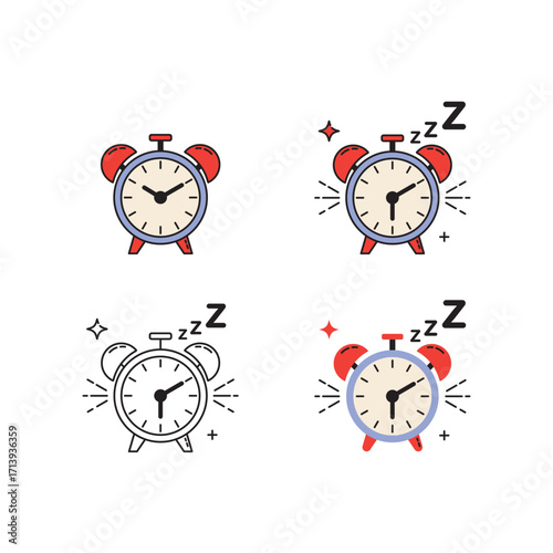 Sleep time alarm icon