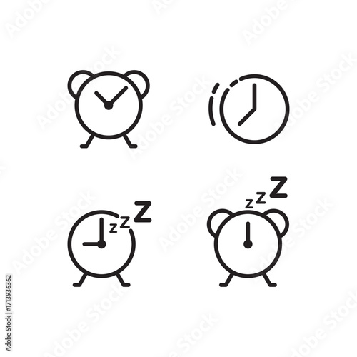 Sleep time alarm icon