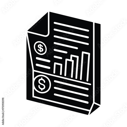 Financial Report Document Icon