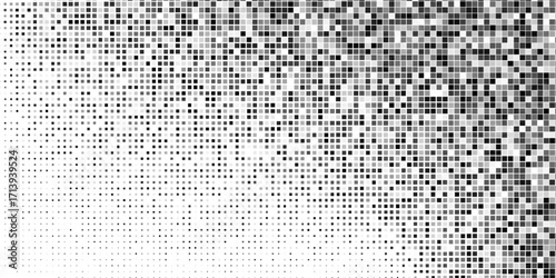 Abstract halftone gradient texture. Vanishing polka dot background. Repeating dots gradation art