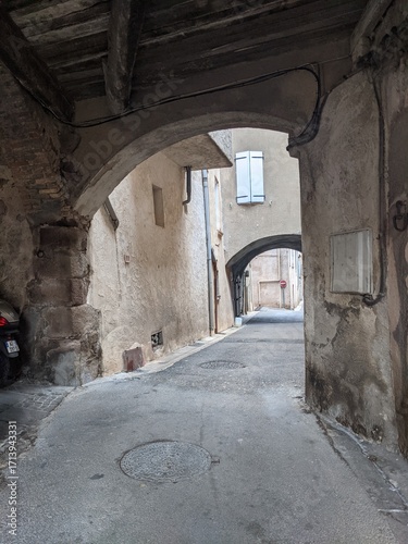 The town of Roquebrune-sur-Argens in Provence, France