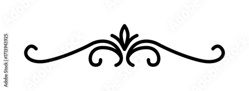 Ornament mit geschwungenen Linien