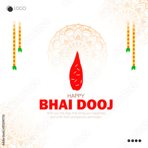 Bhai Dooj is a Hindu festival celebrating the special bond between brothers and sisters.