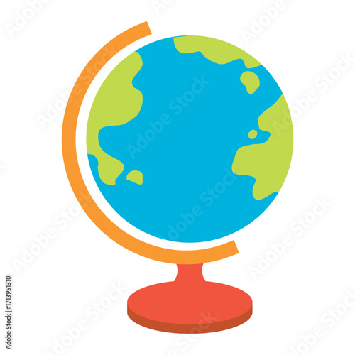 globe vector art illustration