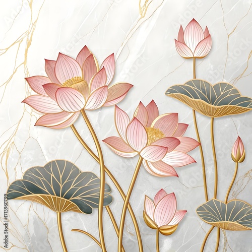 Seamless floral background with flowers and leaves in vintage decorative design