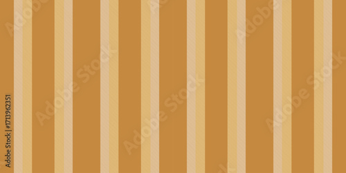 Frame background seamless textile, iconic stripe texture pattern. Patch vertical vector fabric lines in orange and light colors.