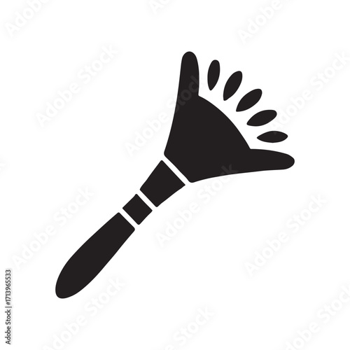 Solid watering lance garden tool icon