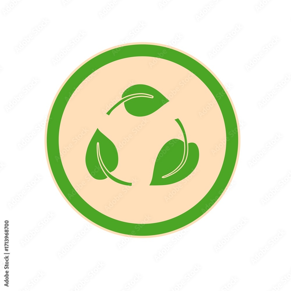 Obraz premium Stamp recycle symbol, recycle sign, Recycled Paper vector stamp for packaging, 