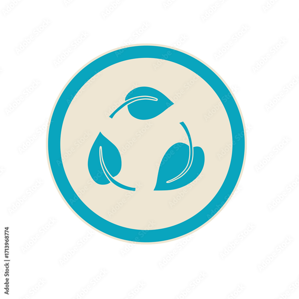 Obraz premium Stamp recycle symbol, recycle sign, Recycled Paper vector stamp for packaging, 