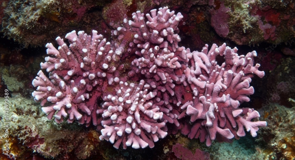 Fototapeta premium Coralline Algae Specimen Lithophyllum cf. pygmaeum and Its Role in Ocean Conservation