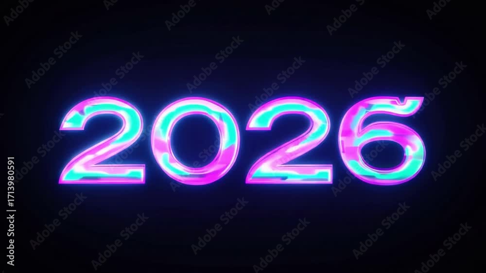 Illuminating 2026 The Year 2026 Glows With An Alluring Gradient Design