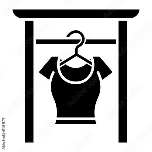 clothes rack Solid icon