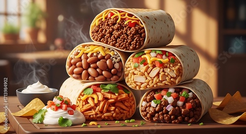Burrito Stack with Smoke.