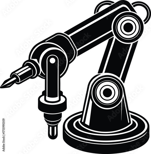 The metal hammer and iron anvil illustration is isolated with a bottle corkscrew and a black pipe clamp
