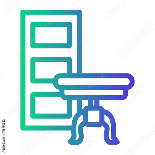 furnishing Line Gradient Icon