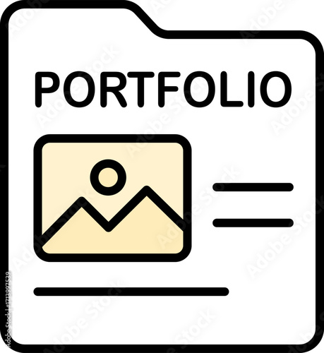 Portfolio folder with preview icon
