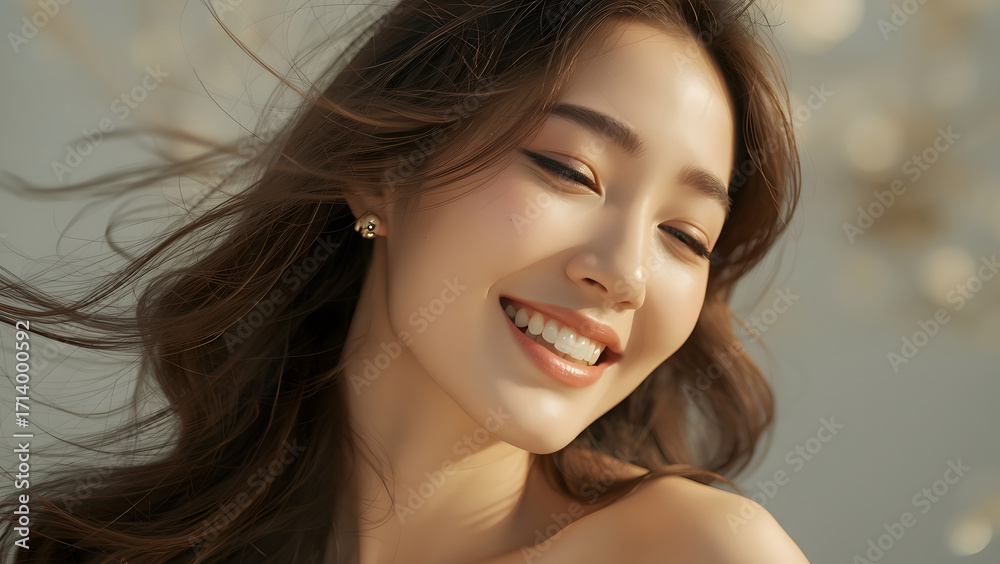 Obraz premium a smile on the wind