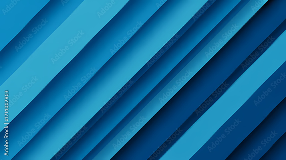 Obraz premium Layered blue stripes create an abstract background pattern with depth and texture