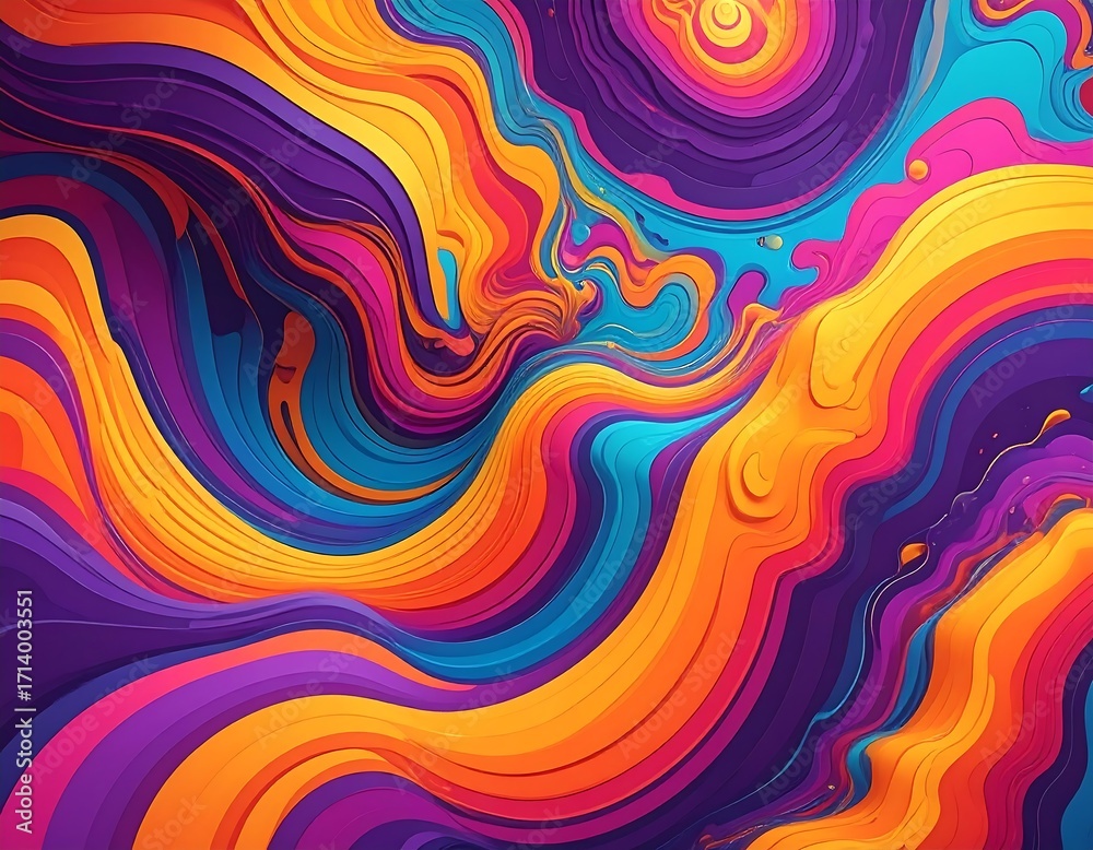 Obraz premium Abstract swirling colours
