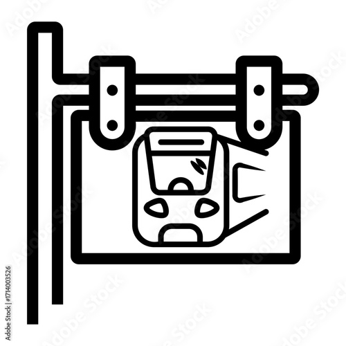 sign Line Icon