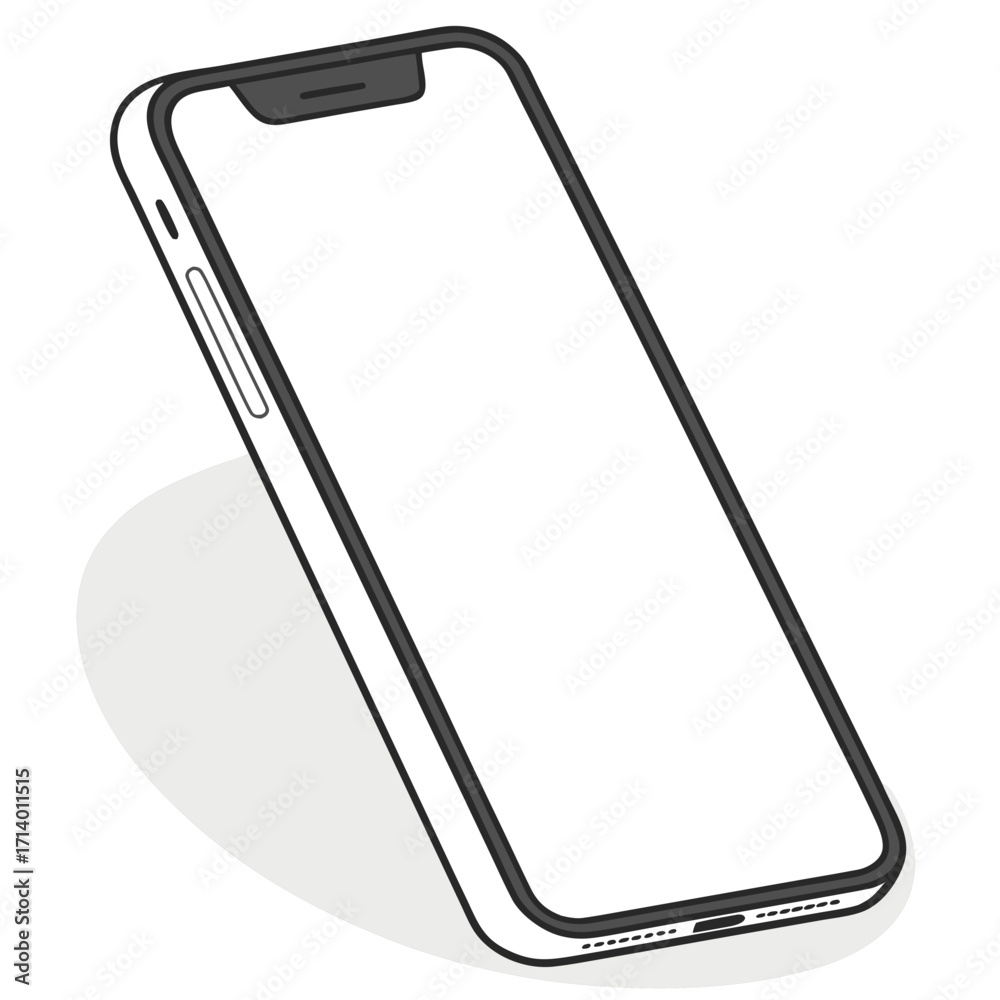 Obraz premium smart phone isolated on white