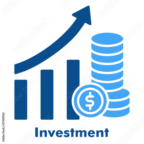 Investment Glyph Two Colour Icon