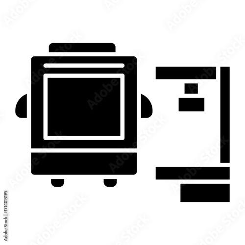 train station Solid icon