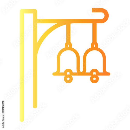 station Line Gradient Icon