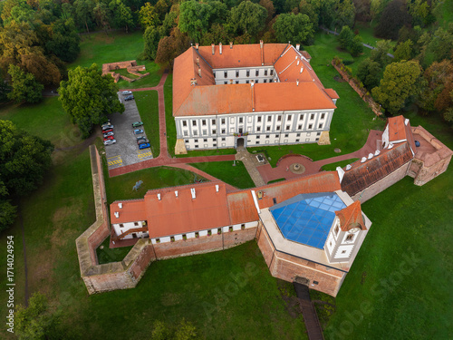 Aerial View of the Old Town in Čakovec, Croatia