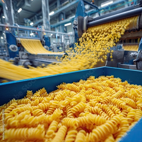 Pasta factory, machinery, production line
