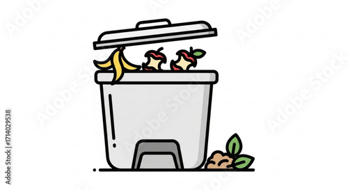 Compost bin is a container for organic waste, aiding decomposition and recycling nutrients back into the environment