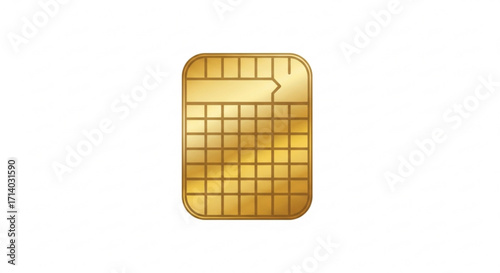 Gold sim card, a crucial component for mobile phone connectivity and communication in modern technology