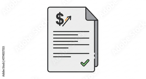 Financial report business document, accounting statement, and investment analysis concept with modern design