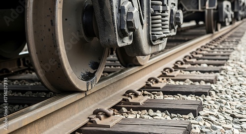 Train Wheels on Rails.