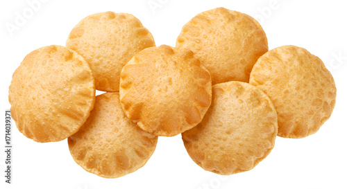  Set of puffed puris top view