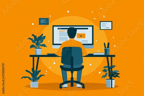 Employee completing e-learning compliance training module with digital certificate confirmation screen for hr records