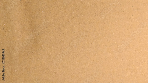 Background of brown kraft paper or cardboard texture.  old paper sheet, parchment or papyrus surface, vector realistic illustration.