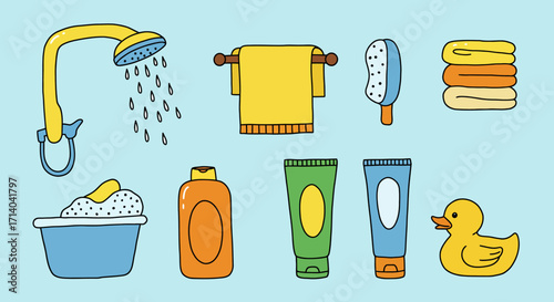 Bath Time Essentials A Cute Collection of Bathroom Accessories for Kids