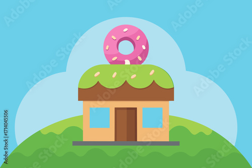 house with easter eggs