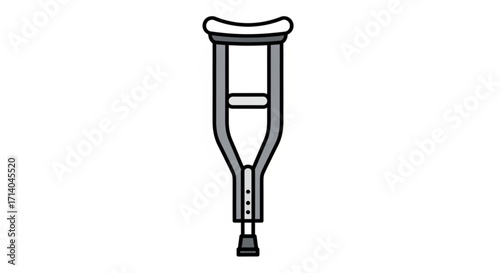 Explore single crutch medical mobility aid for injury recovery and support after leg foot ankle surgery