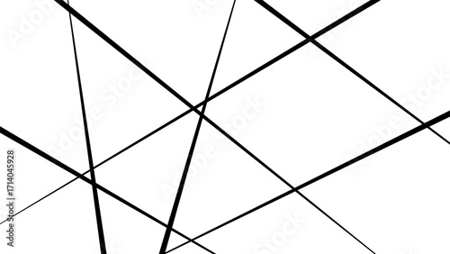 Random chaotic lines. Abstract geometric pattern. Outline monochrome texture. Trendy random diagonal lines image. Random chaotic lines. 
