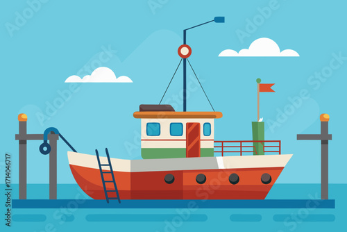 ship in the sea