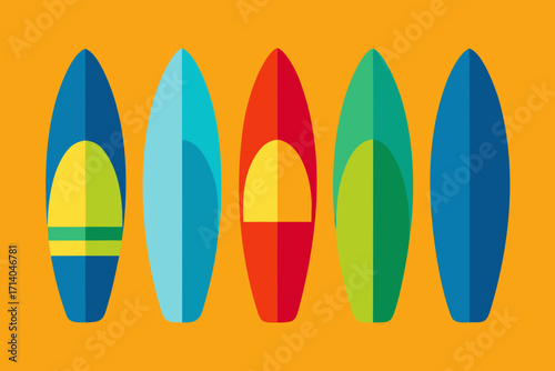 surfboards on the beach