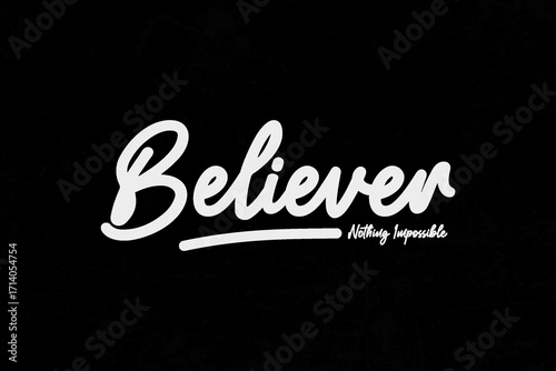 Urban Streetwear Aesthetic vector graphic design	 Believer Inspire and Motivate